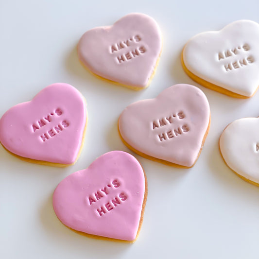 Custom Text Cookies - Solid Colour