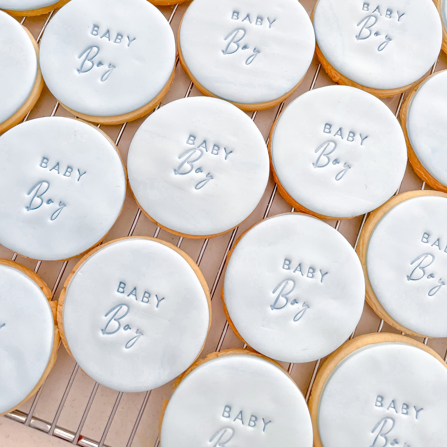 Custom Text Cookies - Solid Colour